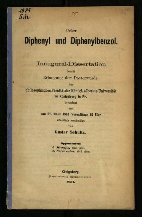 Über Diphenyl und Diphenylbenzol
