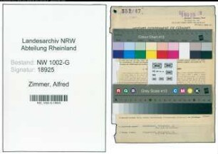 Entnazifizierung Alfred Zimmer, geb. 13.02.1894 (Friseur)