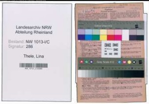 Entnazifizierung Lina Thele , geb. 09.02.1888 (Gastwirtin)