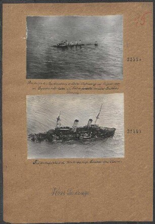 Fliegeraufnahme des Wraks des russischen Slawa