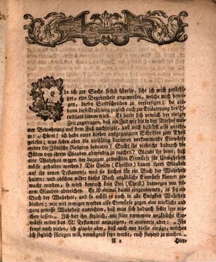 Sendschreiben an Rabbi Peloni aus der Stadt Lo theda über die Worte des Evangelisten Matthäi 2, v. 23. und des Apostels Judä v. 14.