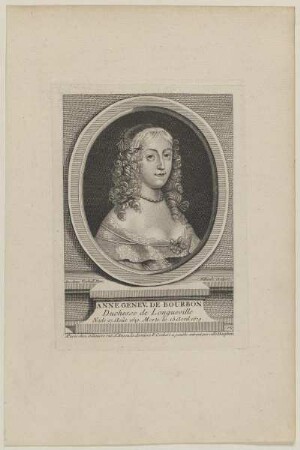 Bildnis der Anne Geneviève de Bourbon de Longueville