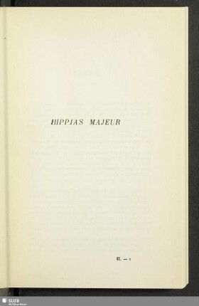 Hippias Majeur