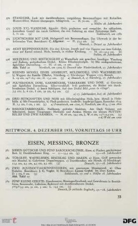 Eisen, Messing, Bronze (Nr. 381-398)
