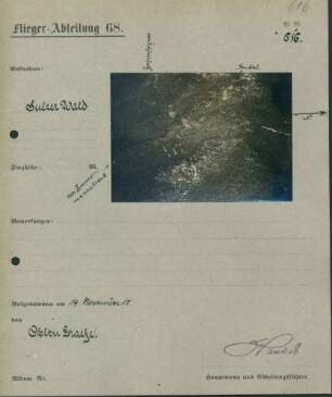 Foto des Sulzer Waldes (Luftbild)