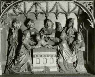 Relief Predella: Beschneidung Christi