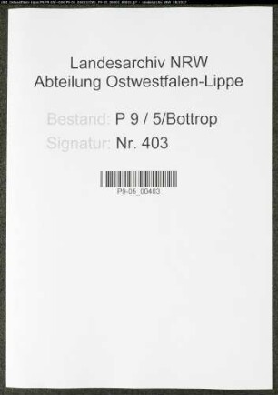 Sterberegister Standesamt Bottrop