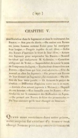 Chapitre V. Amélioration dans le logement et dans le traitement des Russes. - ...