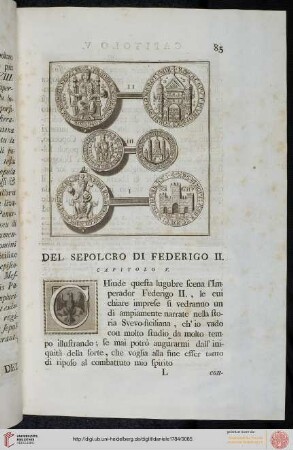 - 119 V. Del Sepolcro dell'Imperatore Federigo II.