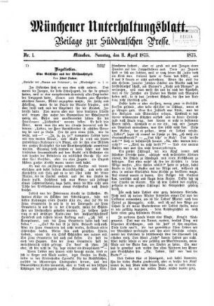 Süddeutsche Presse. 1875, 1875, [13] = Münchener Unterhaltungsblatt