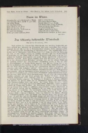 Das schleswig-holsteinische Wörterbuch