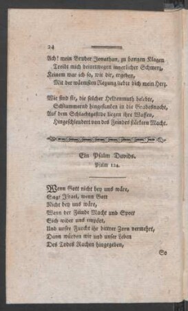 Ein Psalm Davids. Psalm 124.