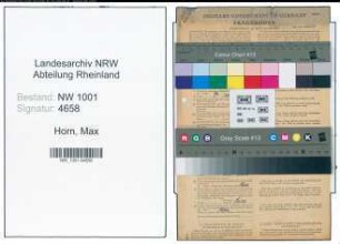 Entnazifizierung Max Horn, geb. 07.07.1901 (Friseur)