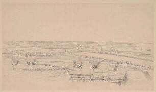 Die Düppeler Schanzen nach der Zerstörung durch die Dänen (1849)