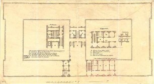 Gärtner, Friedrich von; München, Ludwigstr.; Staatsbibliothek - Grundriss Souterrain, Grundriss EG
