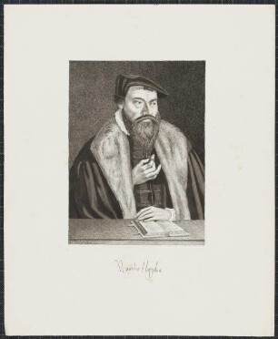 Icones Professorum Marpurgensium — Bildnis des Wigand Happel (1522-1572)
