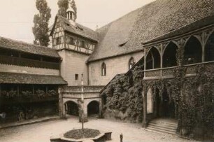 Nürnberg, Kaiserburg : Burggarten (oder Bärenzwinger) an der Westseite der Kaiserburg