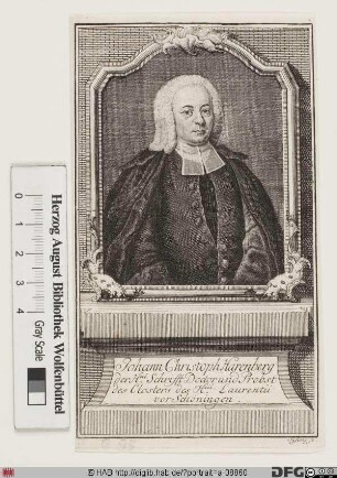 Bildnis Johann Christoph Harenberg