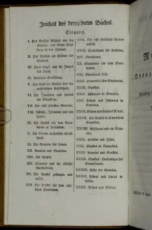 Innhalt des dreyzêhnten Bûches.
