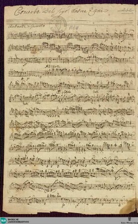 Concertos - Mus. Hs. 1004 : vl, strings; g; VeiI Zan4