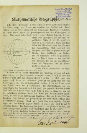 Mathematische Geographie