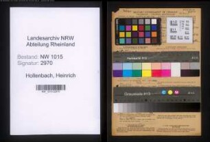 Entnazifizierung Heinrich Hollenbach , geb. 26.02.1910 (Schuhmacher)