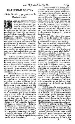 Cap. 38. Hechos notables, que pasaron en la Batalla de Chicaca.