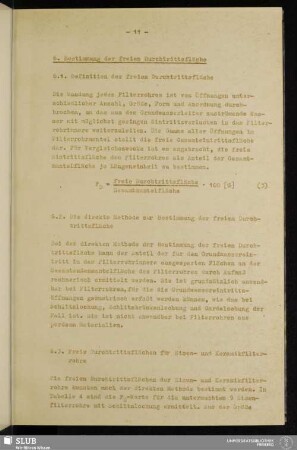 6. Bestimmung der freien Durchtrittsfläche