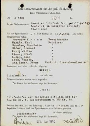 Stiefenhofer, Benedikt