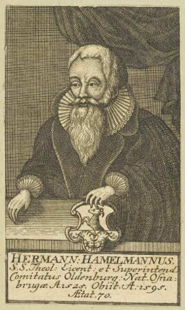 Bildnis des Hermann Hamelmannus