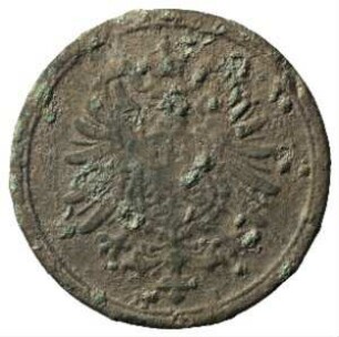 Fundmünze, Pfennig, 1875