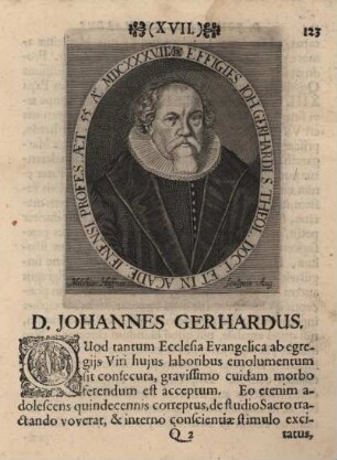 Johannes Gerhardus (Johann Gerhard) (1582 - 1637)