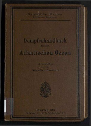 Dampferhandbuch für den Atlantischen Ozean