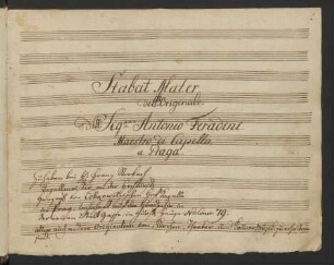 Stabat mater; V (4), Coro, orch