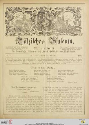 Nr. 11 (15. November 1885)