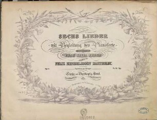 Sechs Lieder mit Begleitung des Pianoforte : op. 57