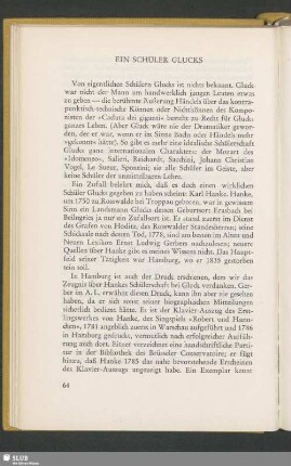 Ein Schüler Glucks