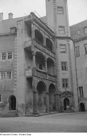 Altenburg, Teilansicht des Schlosses