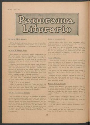 Panorama literario