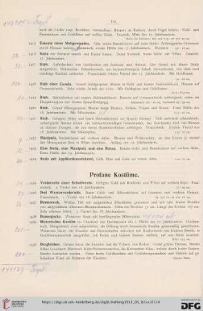 Profane Kostüme (Nr. 1425-1432)