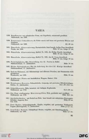 Varia (Nr. 1399-1505)