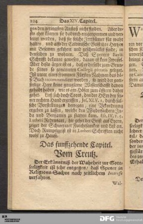 Das funffzehende Capitel. Vom Creutz.