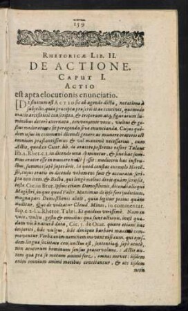 Rhetoricae Lib. II. De Actione.