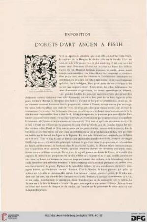 2: Exposition d'objets d'art ancien à Pesth, [1]