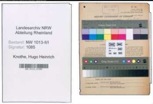 Entnazifizierung Hugo Heinrich Knothe , geb. 11.01.1911 (Kaufmann)