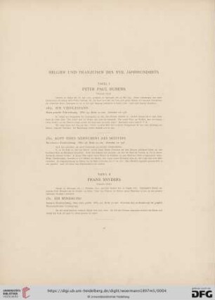 Belgier und Franzosen des XVII. Jahrhunderts