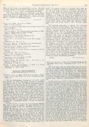514-515 [Rezension] Lerle, Ernst, Proselytenwerbung und Urchristentum
