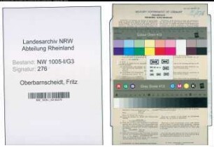 Entnazifizierung Fritz Oberbarnscheidt , geb. 17.08.1896 (Polizist)