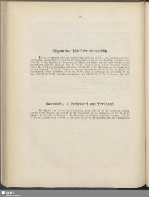 Grundbesitz in Stelzendorf und Bernsdorf