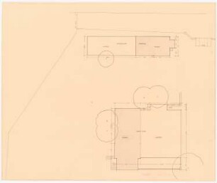 Garten Fraenkel, Berlin-Kladow: Wohnhaus und Wirtschaftsgebäude, 1:100